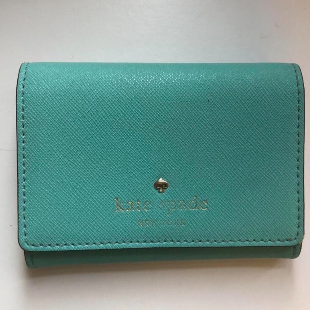 Kate Spade Micas Pond Christine Mini Wallet- Soft Aqua